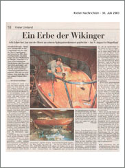 Kieler Nachrichten 30.07.2003 Nr. 175